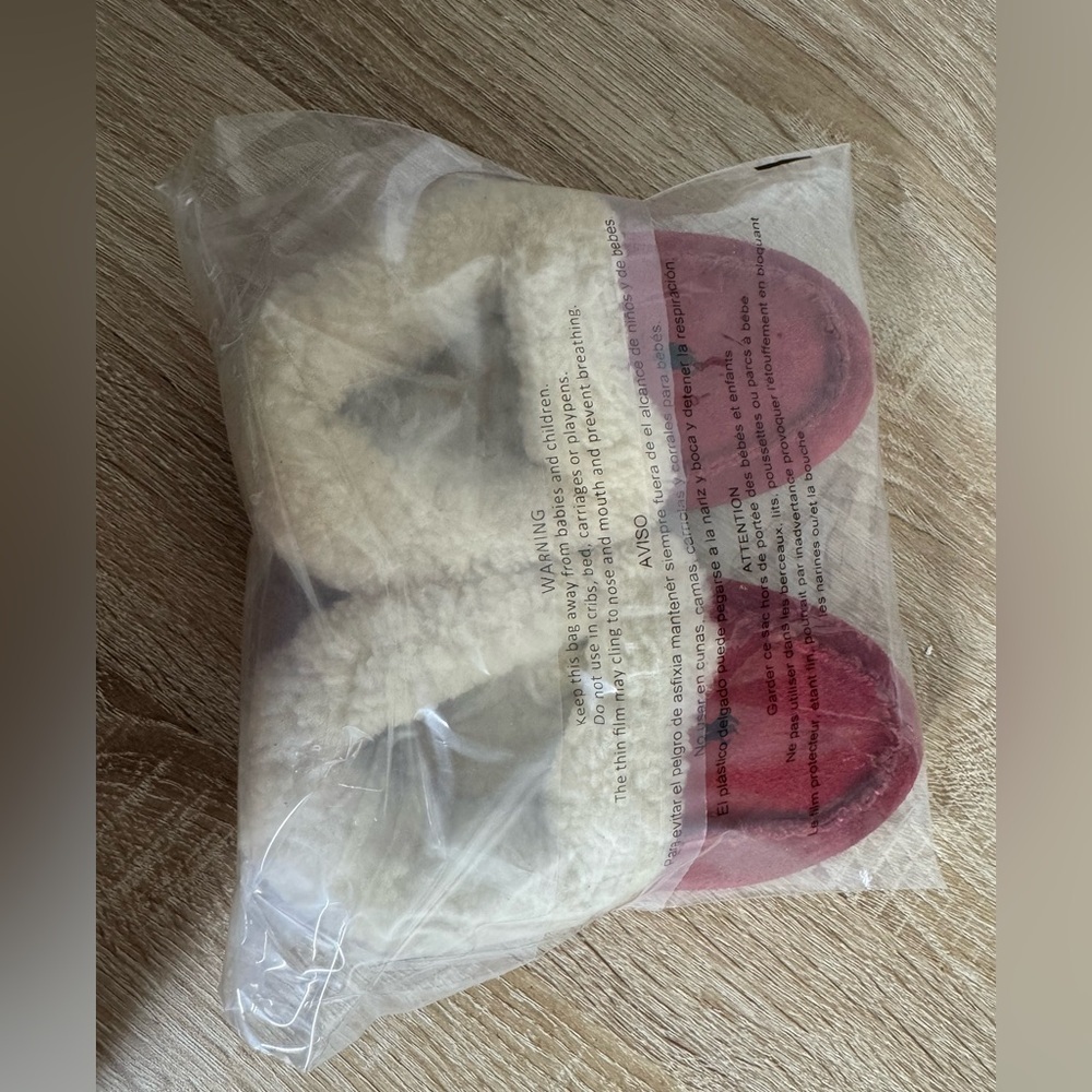 Polo Ralph Lauren Kids Size 9 Red Suede Sheepskin Slippers Moccasin Unisex - Picture 11 of 11
